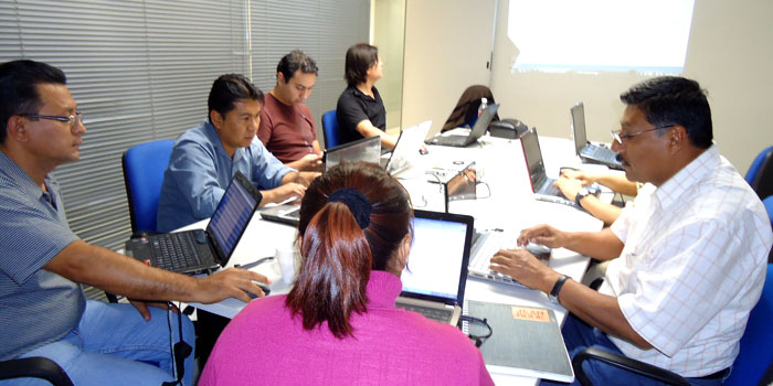 Foto de la reunión de equipo de Guerrero. 04 de abril de 2011